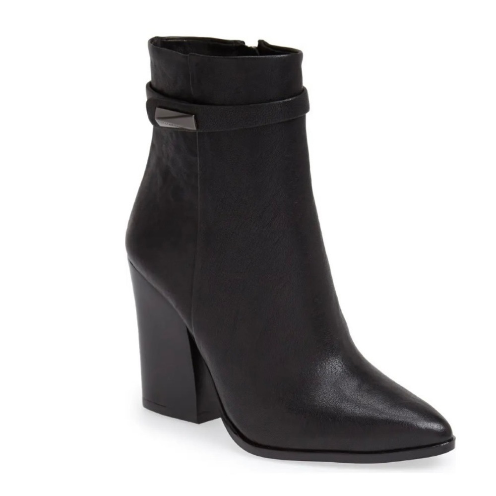Vince Camuto Maia Leather Pointy Toe Booties